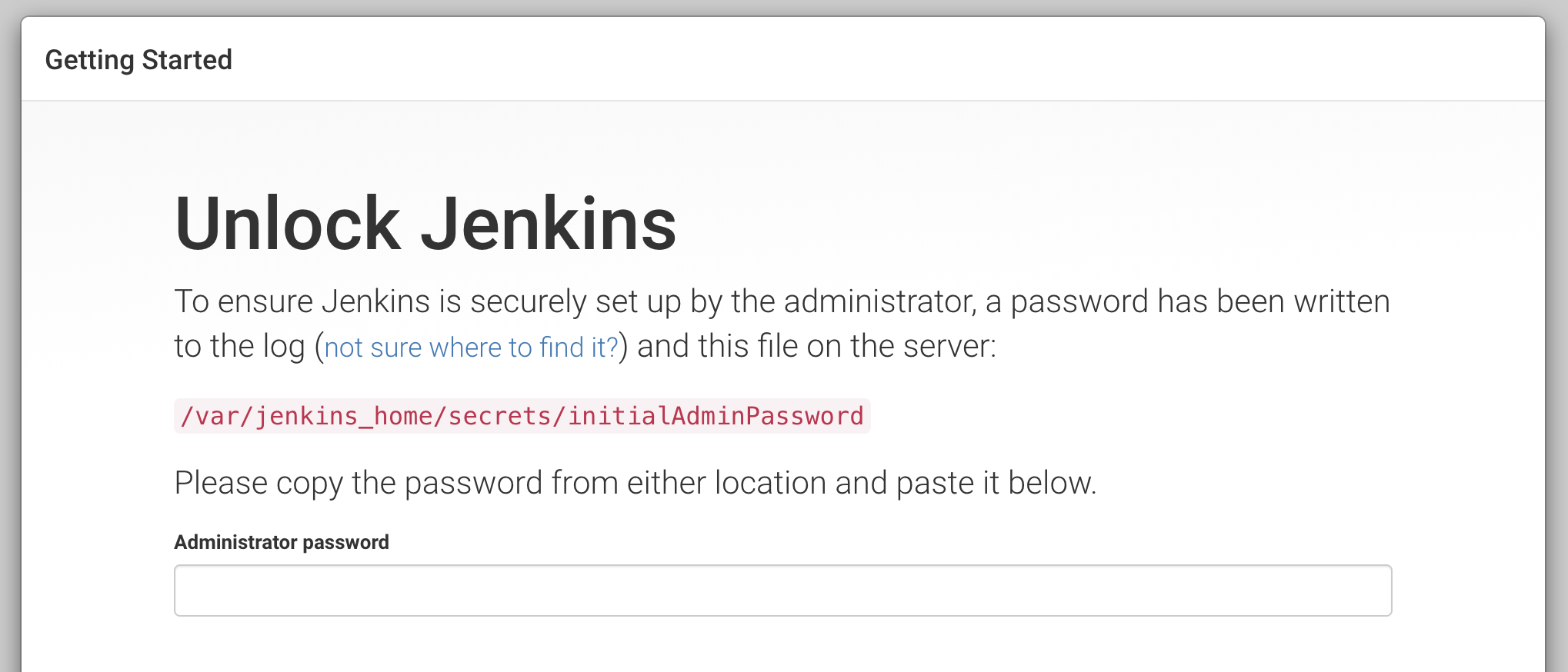 Require init admin password